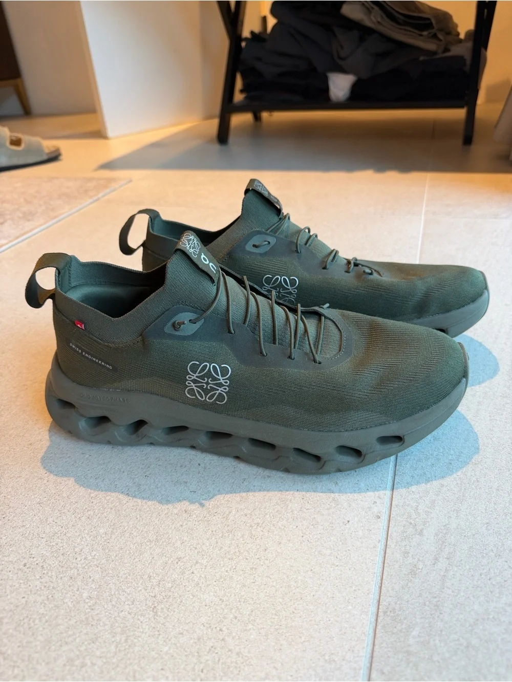 Loewe x On Cloud CloudTt Men’s Olive Green Sneakers